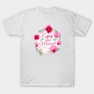 Spiritual Lotus – Enjoy every Moment T-Shirt